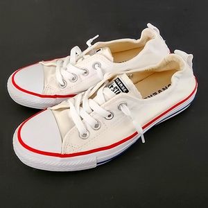 Converse All Star Shoreline Women Size 7 Sneakers Slip On Shoes White